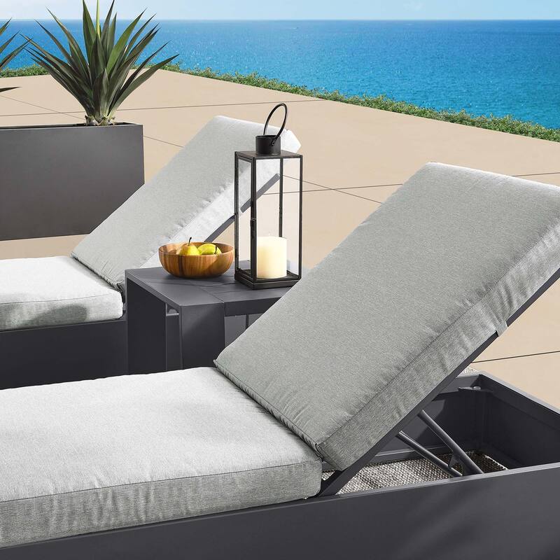 Tahoe Patio Aluminum 3-Piece Chaise Lounge Set