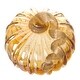 preview thumbnail 17 of 26, Glitzhome Amber Crackle Handblown Decorative Glass Pumpkins