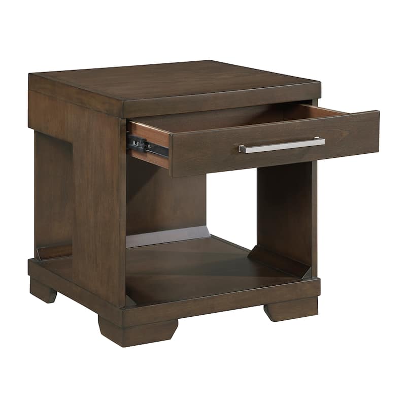 Sinclair Rectangular Wood End Table