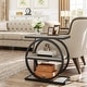 preview thumbnail 19 of 29, 3 Tiers End Table, Wood Side Table for Living Room, Slim Nightstand