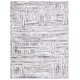 preview thumbnail 6 of 6, SAFAVIEH Opal Monisha Modern Abstract Rug 4' x 6' - Ivory/Dark Grey - Rectangle