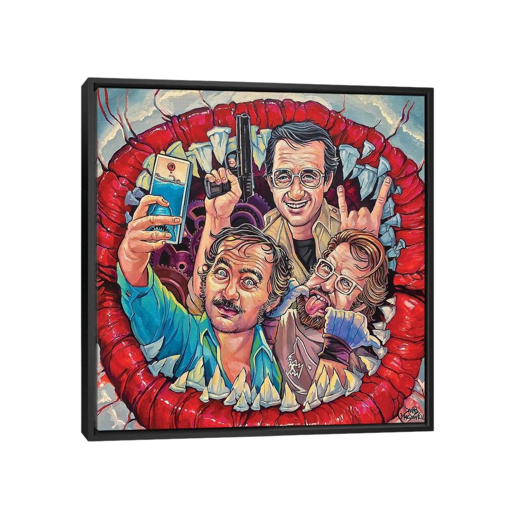 iCanvas "Smile You Son Of A B" by Dave MacDowell Framed Canvas Print