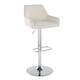 Option Cream Fabric/Chrome Metal