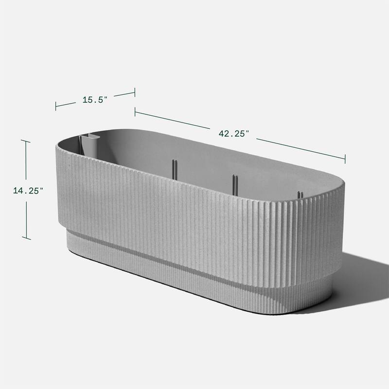 Veradek Demi Series 42'' Self-Watering Plastic Garden Bed