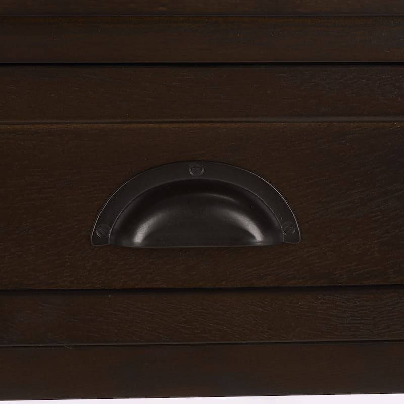 SAFAVIEH Evalena Distressed Black Console Storage Table - 44.5" x 13.4" x 31.5" - 45"W x 13"D x 32"H