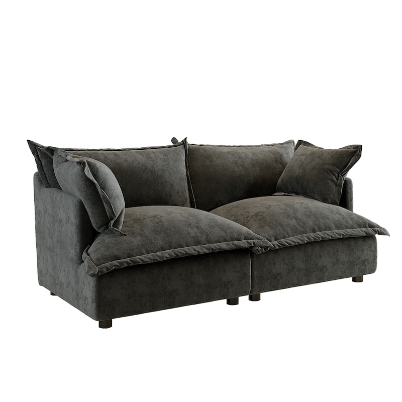 Cloud Chenille Upholstered Modular Sectional Sofa