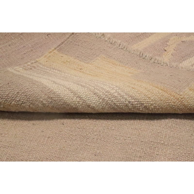 Hand Woven Oriental 100% Wool Carpet Southwestern Tribal Multi-Colored Kilim Runner Rug - 9' 6'' X 2' 7''