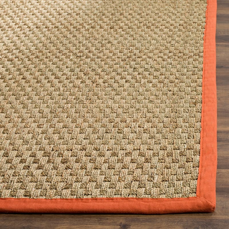 SAFAVIEH Natural Fiber Marina Basketweave Seagrass Rug