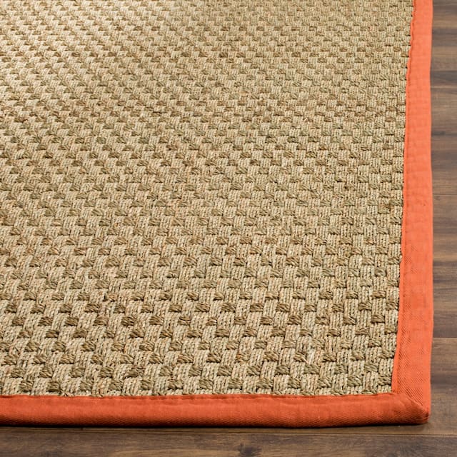 SAFAVIEH Natural Fiber Marina Basketweave Seagrass Rug