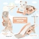 preview thumbnail 6 of 18, Gymax 4-in-1 Kids Slide Rocking Toy Slide Rocking Horse w/Basketball