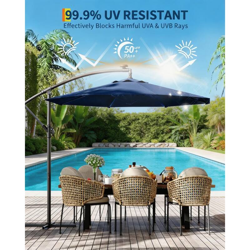 Cantilever Umbrella, with 360° Rotating