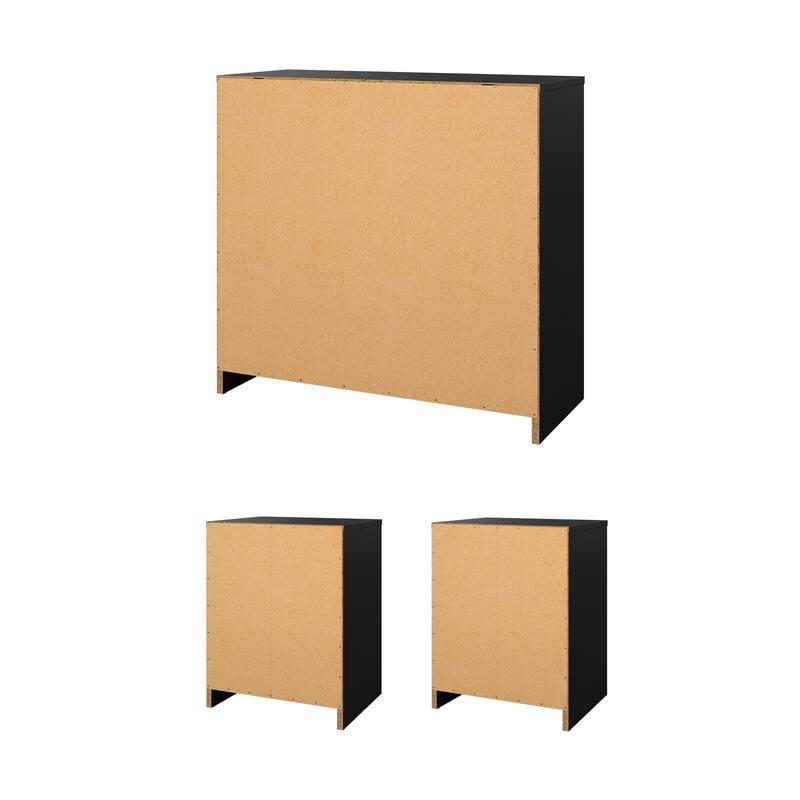 Porch & Den Zoe 3-Piece Bedroom Set - Chest And Nightstand Set Of 2