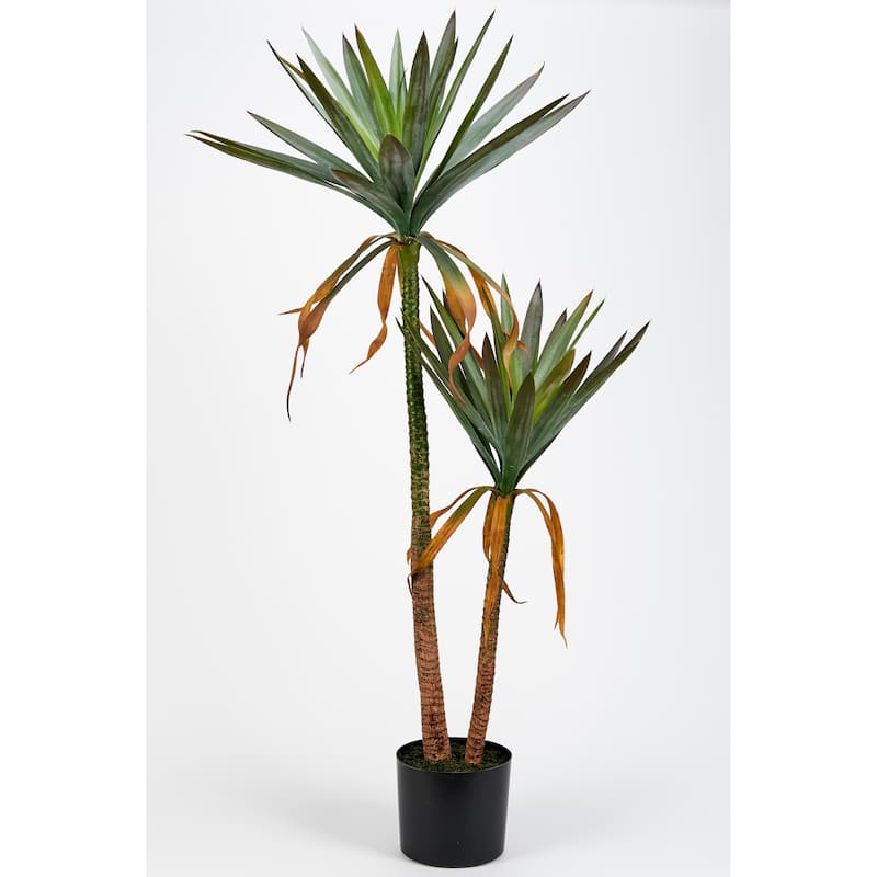 48" Artificial Agave in Pot - Green - 48