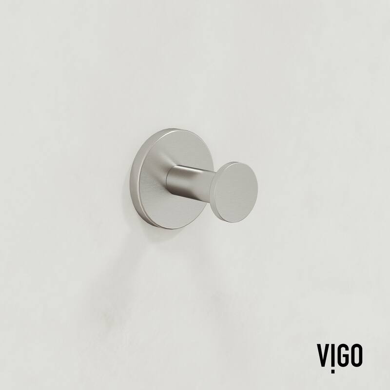 VIGO Elan 4-Piece Bathroom Hardware Accessory Set with 24 in. Towel Bar, Toilet Paper Holder, Hand Towel Holder, Hook