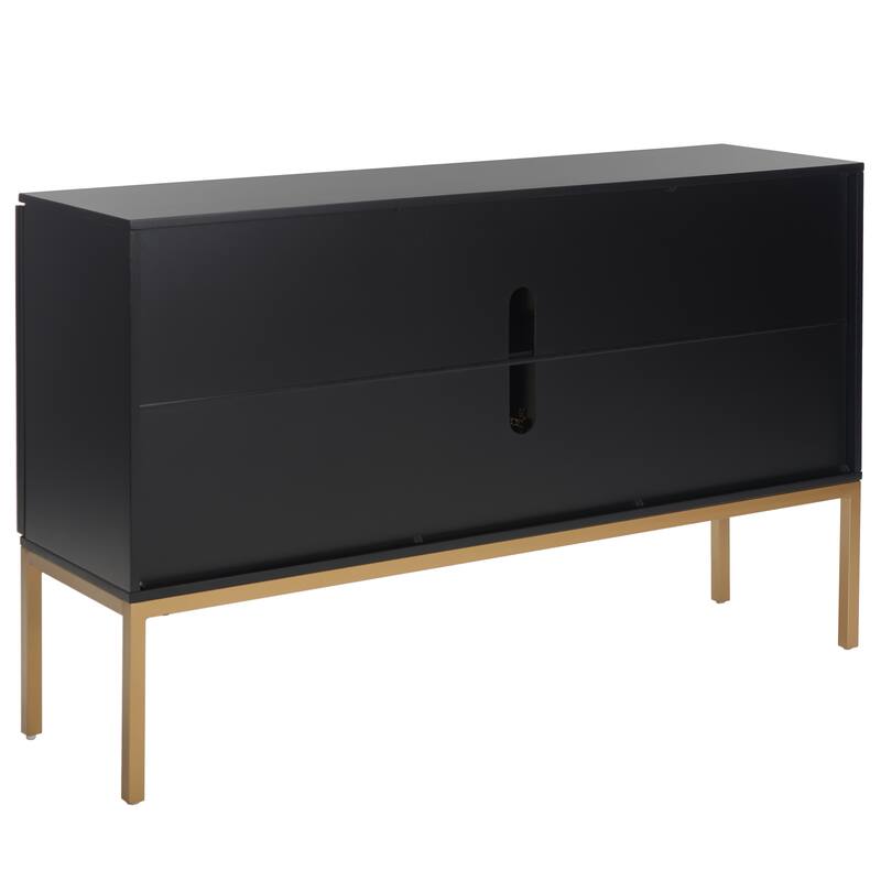 SAFAVIEH Tabetha 2-Shelf Rattan Sideboard - 54 In. W x 15 In. D x 33 In. H - 54Wx15Dx33H