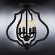 preview thumbnail 3 of 9, Luxury Art Deco Ceiling, 15.5"H x 15"W, with Moroccan Style, Matte Black, BWQ4130 by Urban Ambiance
