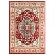 preview thumbnail 17 of 29, Lauren Ralph Lauren Chloe Traditional Medallion Rug Fringe 6' x 9' - Beige/Red - Rectangle