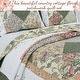 preview thumbnail 7 of 8, The Green Barn Cypress Ridge Forest Floral Patchwork 3-piece Quilt Bedding Set