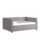 preview thumbnail 14 of 38, Knightsbridge Queen Tufted Chesterfield Daybed by iNSPIRE Q Artisan Grey Without Trundle