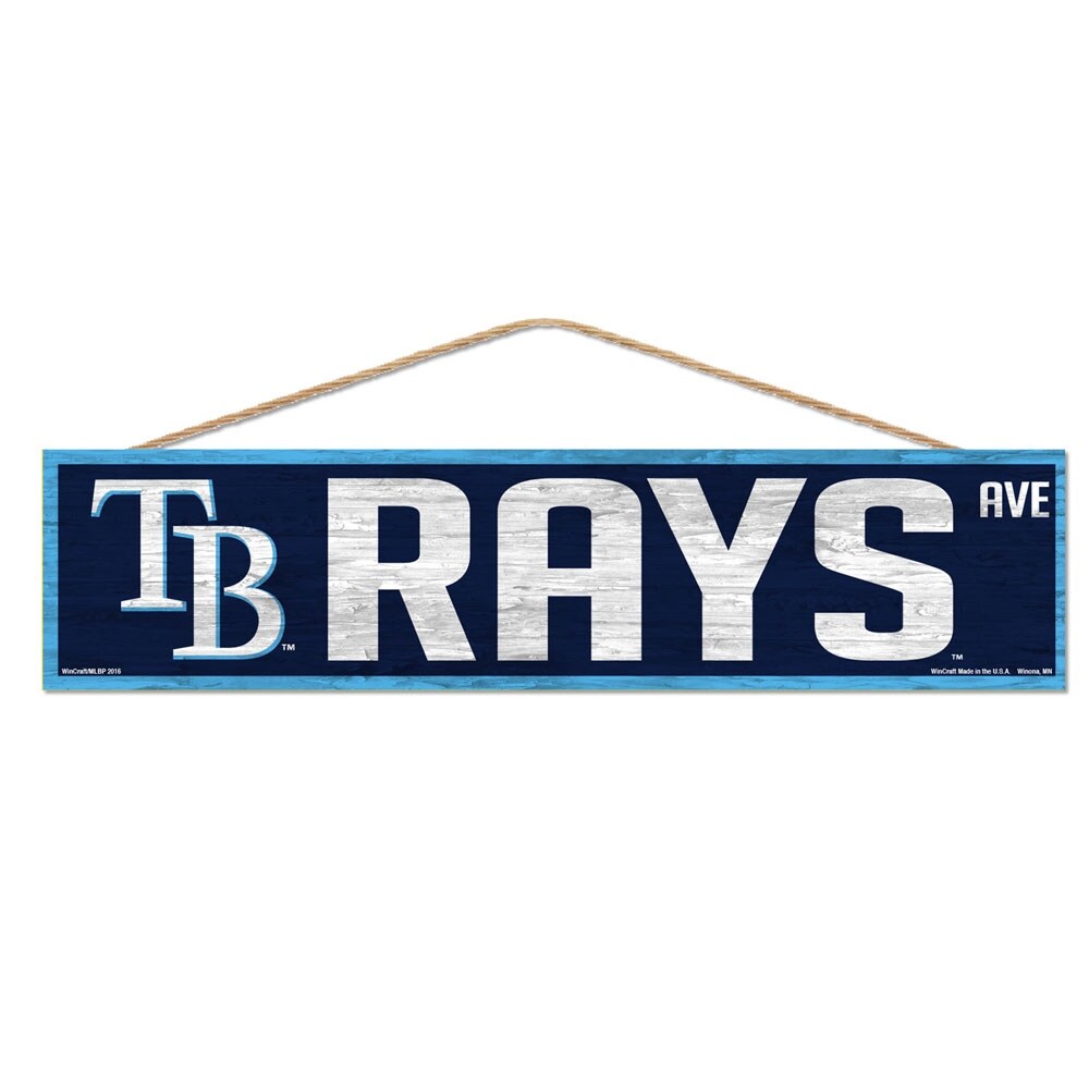 Shop Tampa Bay Rays Sign 4x17 Wood Avenue Design On Sale Overstock 27572165