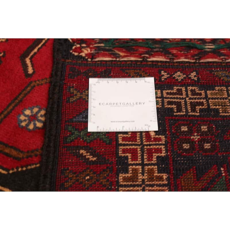 Teimani Red Rug 3'4" x 6'8" - 3'4 x 6'8