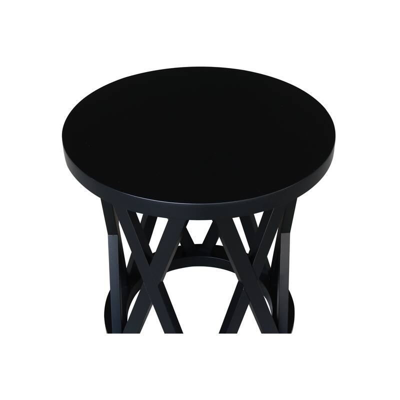 Round Ceylon End Table - 24 in. W x 24 in. D x 24 in. H