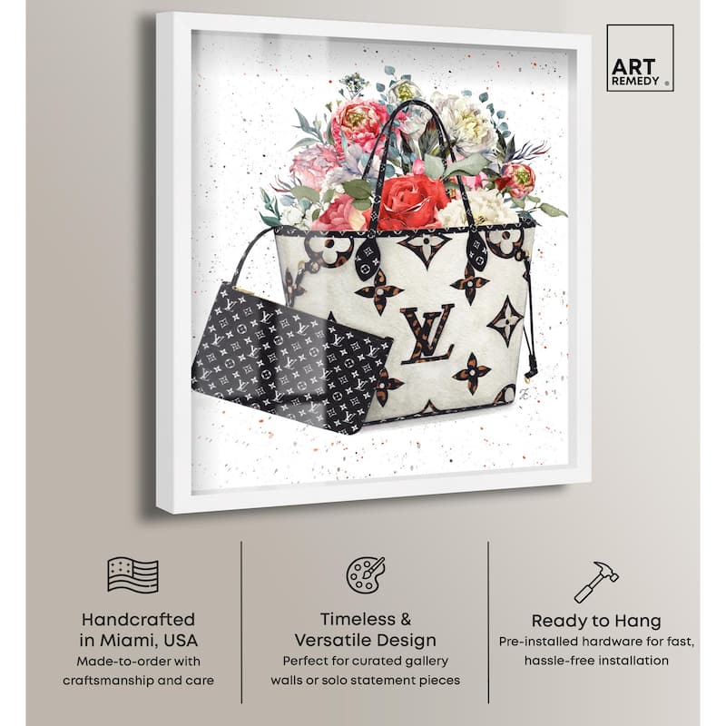 Floral Summer Bag Shadowbox by Art Remedy