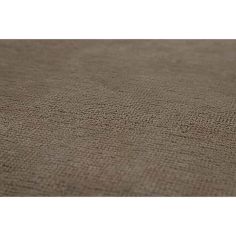 Mashad Persian Square Vintage Area Rug Hand-Knotted Wool Carpet - 9'8" x 9'10"