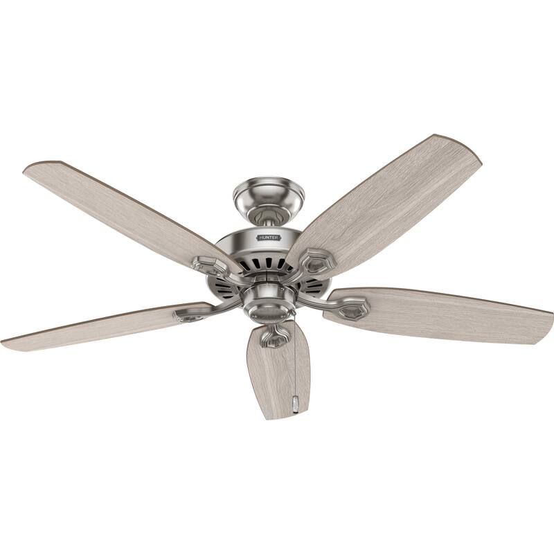 Hunter 52" Builder Ceiling Fan with LED Light Kit and Pull Chain - DC Motor - Casual, Traditional - ENERGY STAR