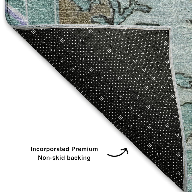 Premium Washable Super Soft Vintage Traditional Mayfield Rug