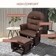 preview thumbnail 41 of 43, HOMCOM Nursery Glider Rocking Chair with Ottoman Cushion Seating