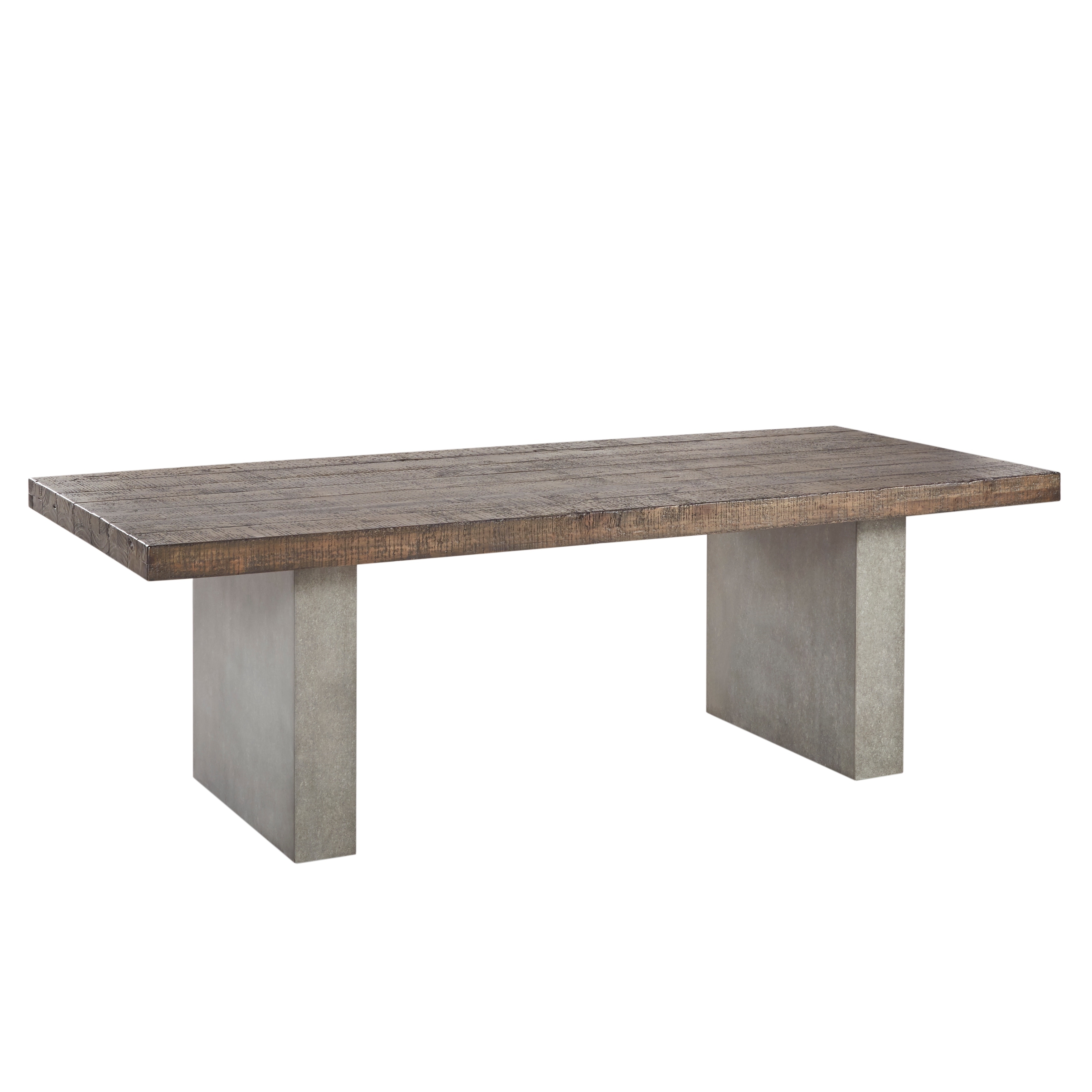 Blake reclaimed wood and concrete dining table cheap by inspire q artisan