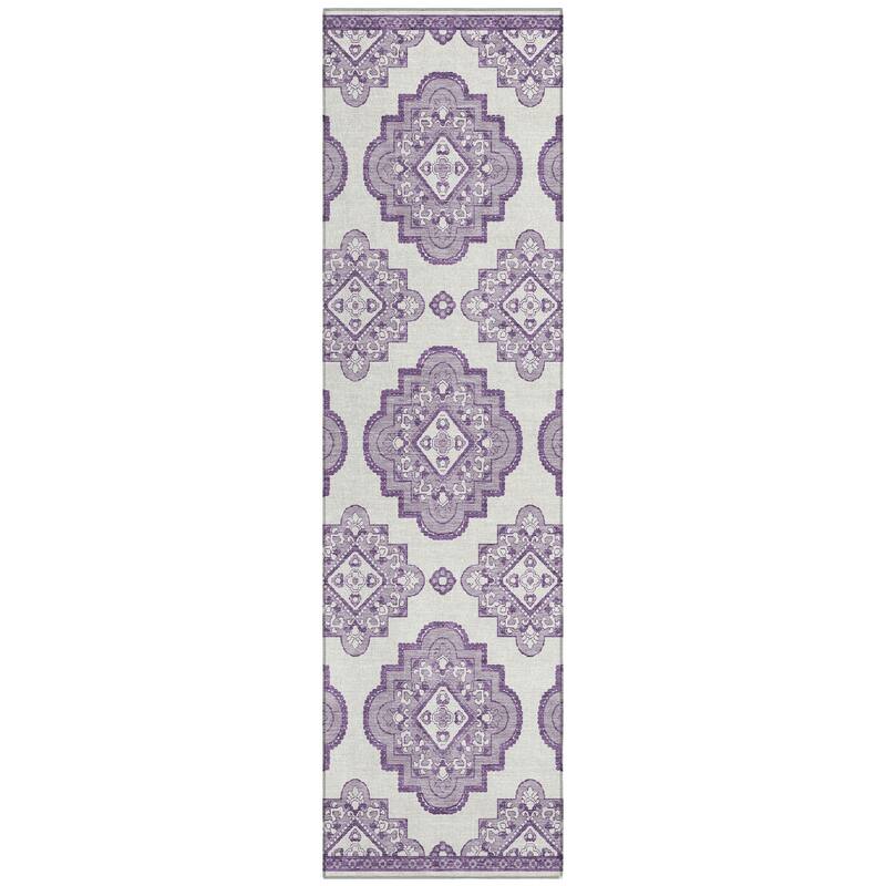 Machine Washable Indoor/ Outdoor Chantille Boho Moroccan Rug