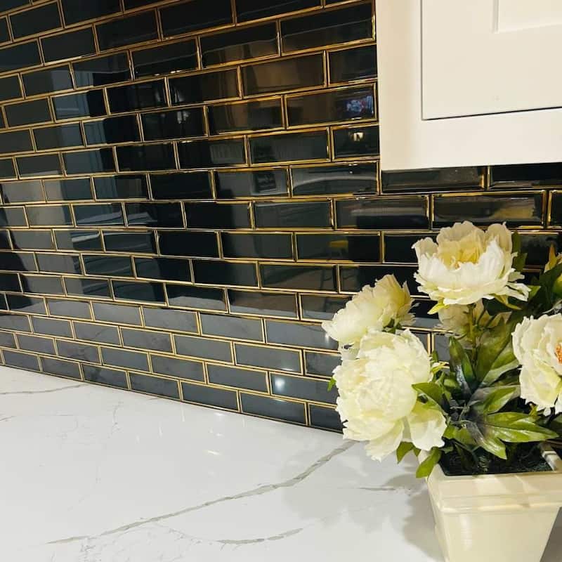 Athena 2x6 Matte Glass Subway Mosaic Tile - Wall, Backsplash