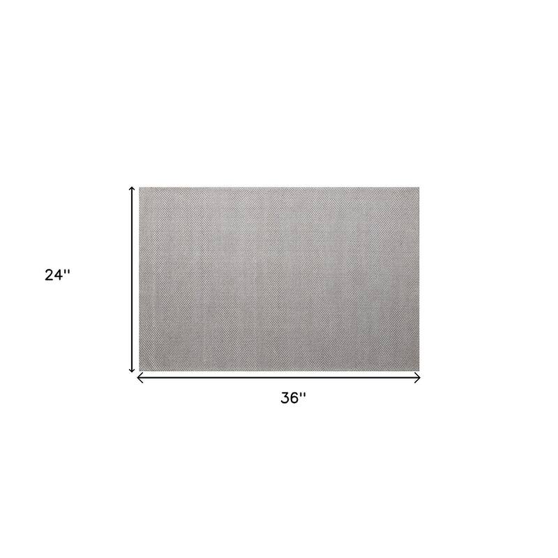 HomeRoots Solid Color Transitional Rectangle Area Rug - 36.00 in. x 24.00 in. x 0.50 in.