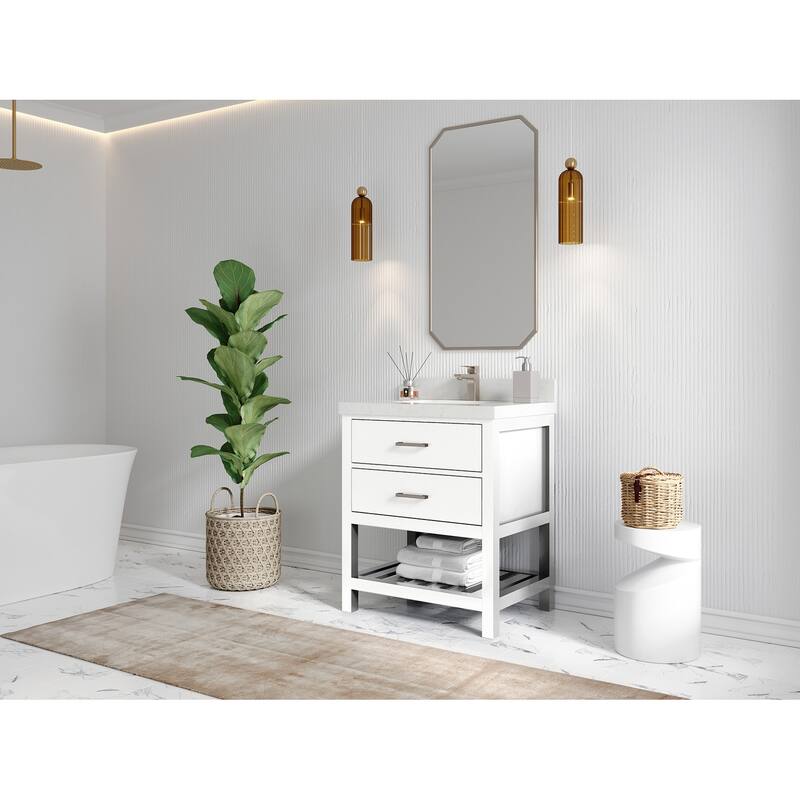 Willow Collections 30 in. W x 22 in. D Parker Single Sink Bathroom Vanity with Countertop
