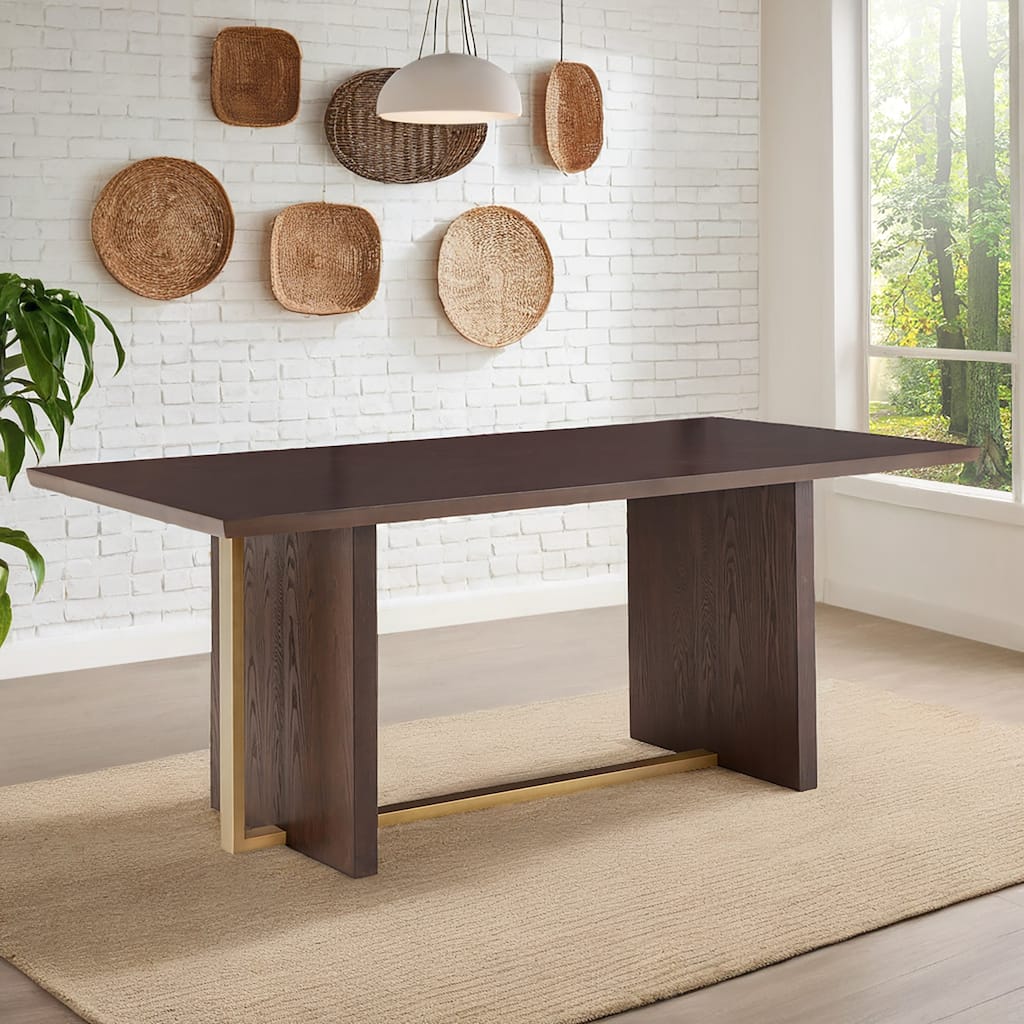 Noricum Espresso 78-inch Rectangular Dining Table - 78" Rectangular Dining Table