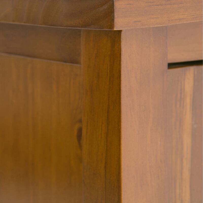 WYNDENHALL Norfolk Solid Wood 44"Wide Storage Bench & 39" Wide Medium Storage Cabinet