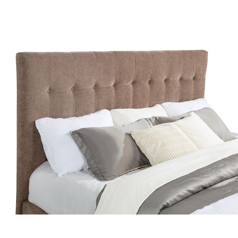 Senna Upholstered Audio Flame Visualizer Bed Brown