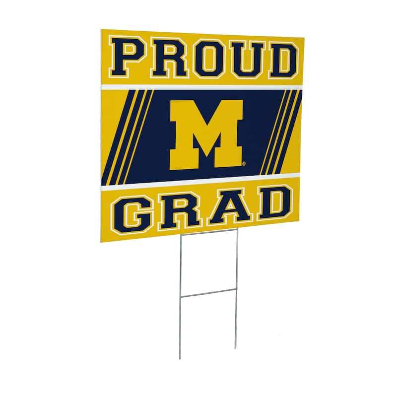 University Of Michigan 24" x 18" Graduation Coroplast Outdoor Yard Sign