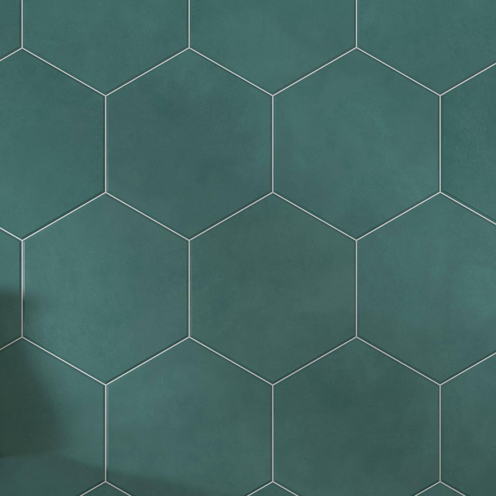 Honeycomb Hexagon 9 in. x 10 in. Glazed Porcelain Wall and Floor Tile