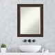 preview thumbnail 27 of 33, Beveled Wood Bathroom Wall Mirror - Lara Bronze Frame - Lara Bronze