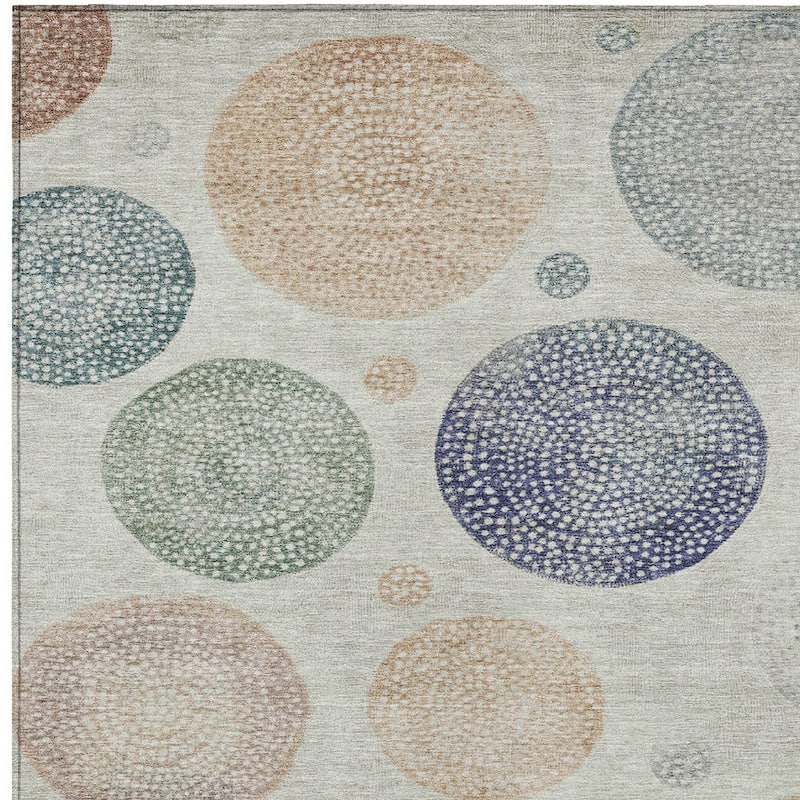 HomeRoots Geometric Transitional Rectangle Outdoor Rug