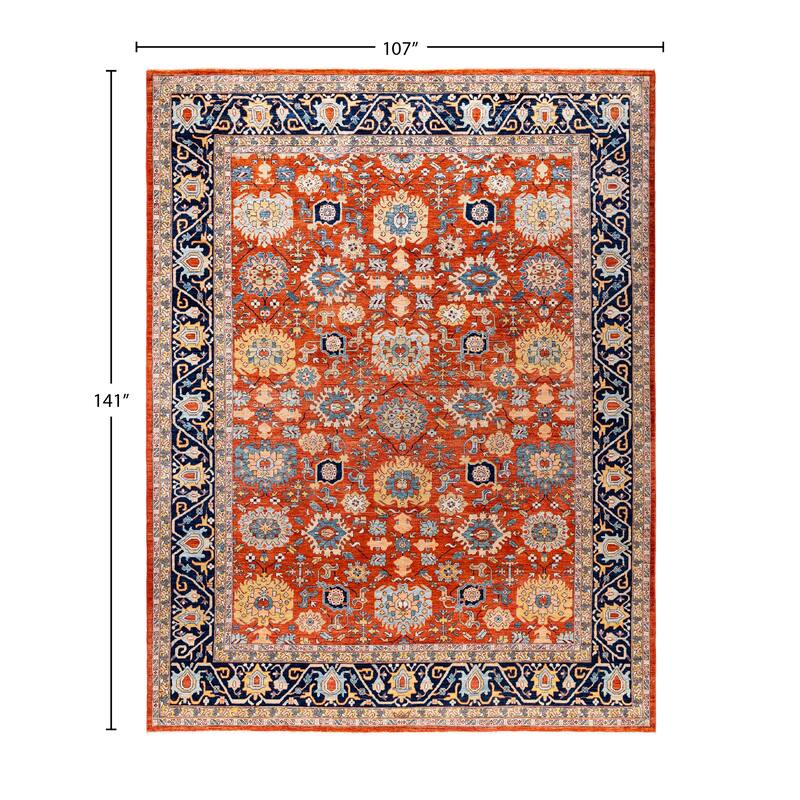 Serapi One-of-a-Kind Hand-Knotted Area Rug - Red - 8' 11" x 11' 9"