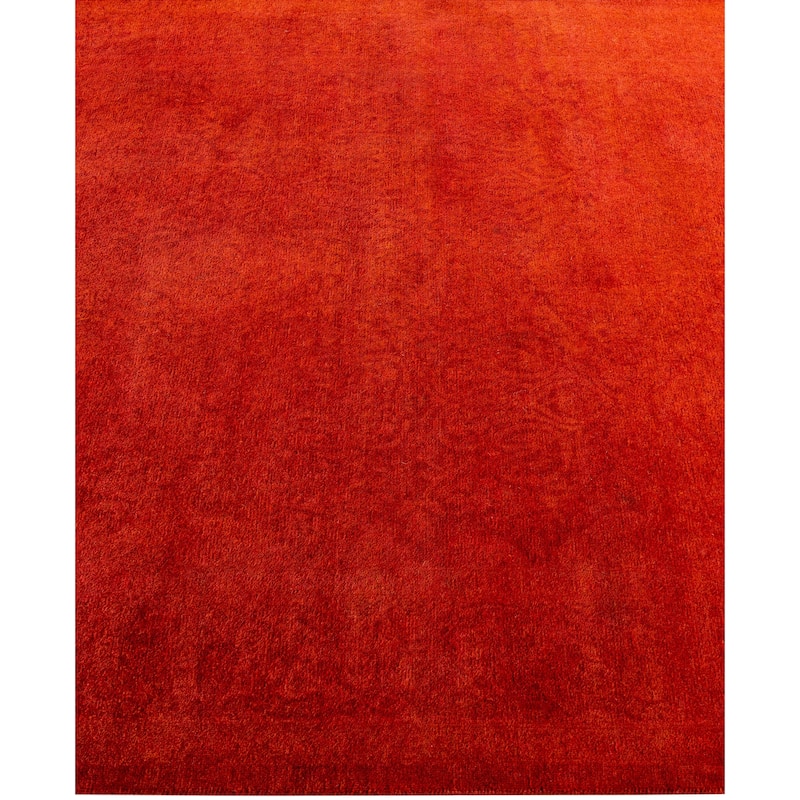 Overdyed One-of-a-Kind Hand-Knotted Area Rug - Pink - 4' 2" x 6' 1"