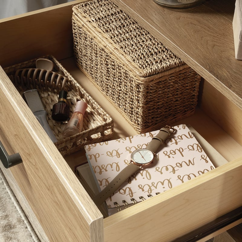 Wood Country Nightstand with 1 Drawer and Open Shelf, Brown