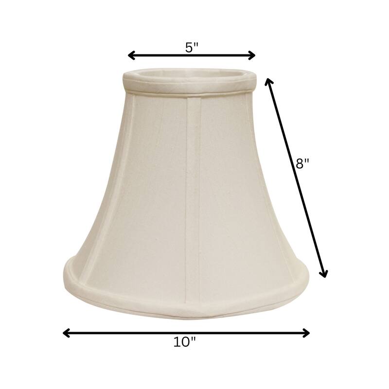 Bell Softback Lampshade with Washer Fitter, White