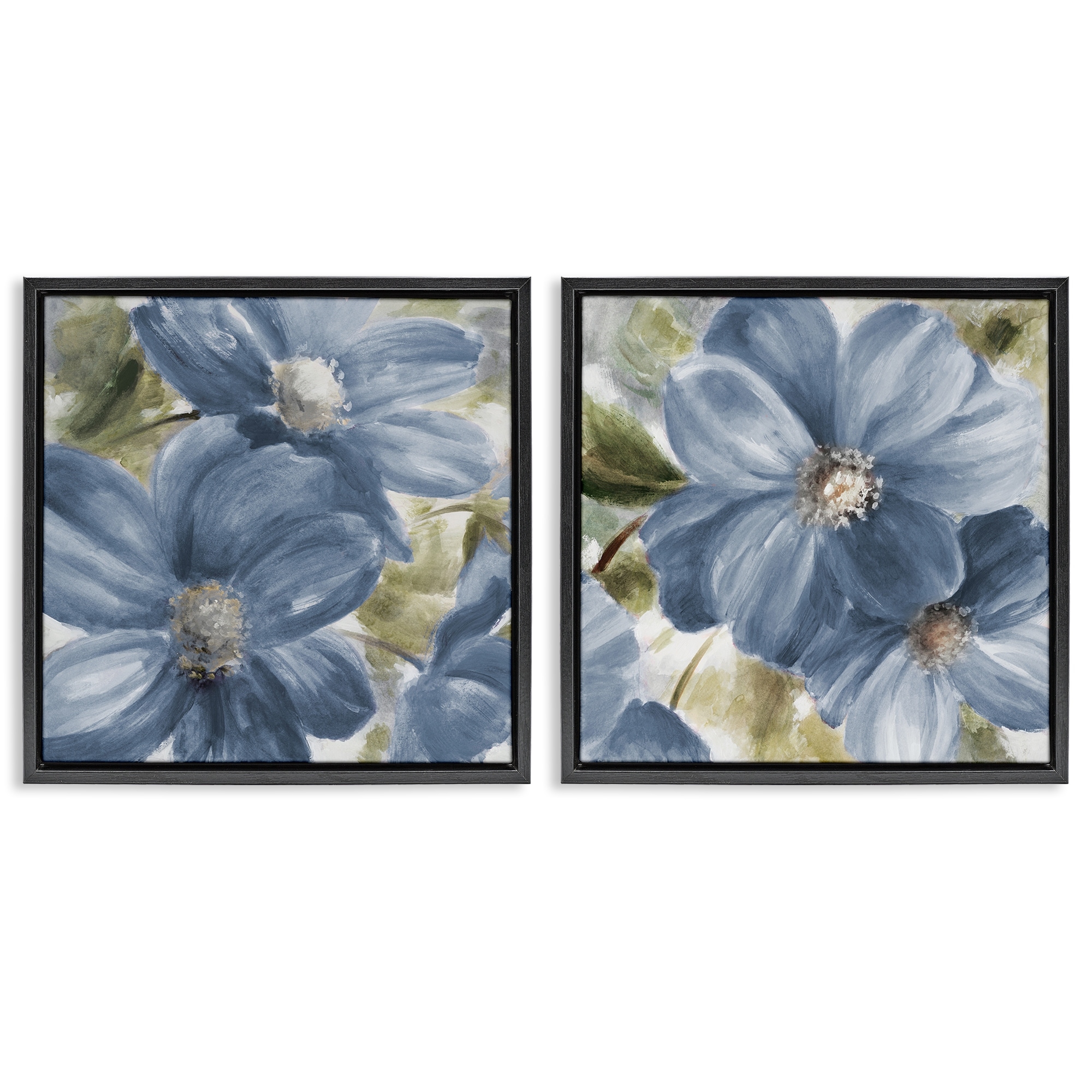 Stupell Floral Walk in Beauty Framed Floater Canvas Wall Art Design By Lanie Loreth (Set of 2)