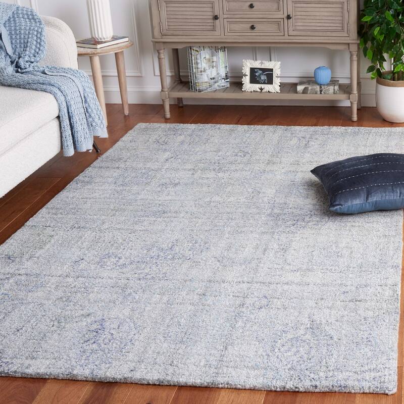 SAFAVIEH Handmade Marquee Carena Weave Modern Rug - 8' x 10' - Ivory/Grey