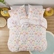 preview thumbnail 8 of 17, Intelligent Design Kids Thea Floral Reversible Cotton Duvet Cover Set with Throw Pillow